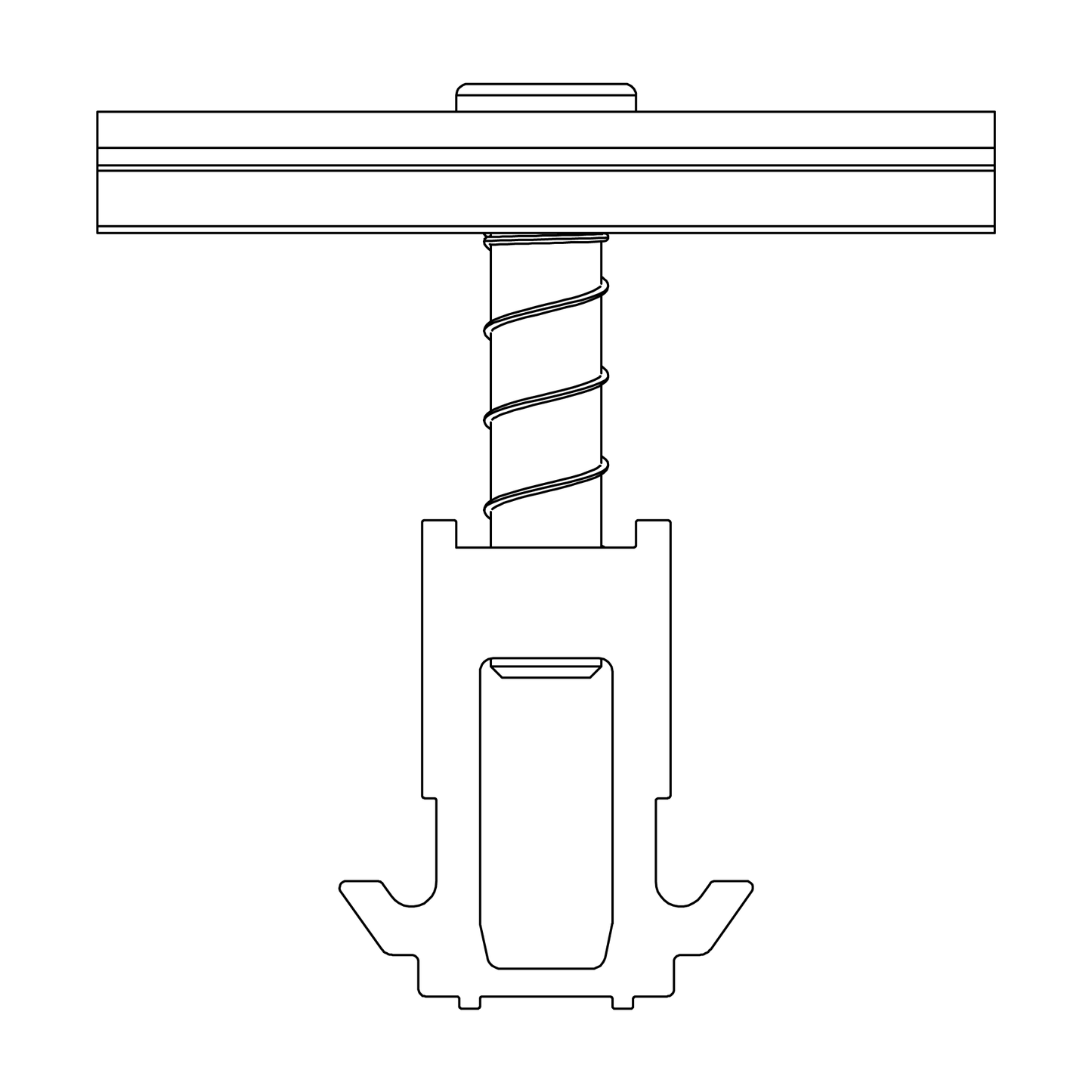 K2 Systems 2002609 DomeClamp Mittelklemme 30-50 mm, schwarz eloxiert