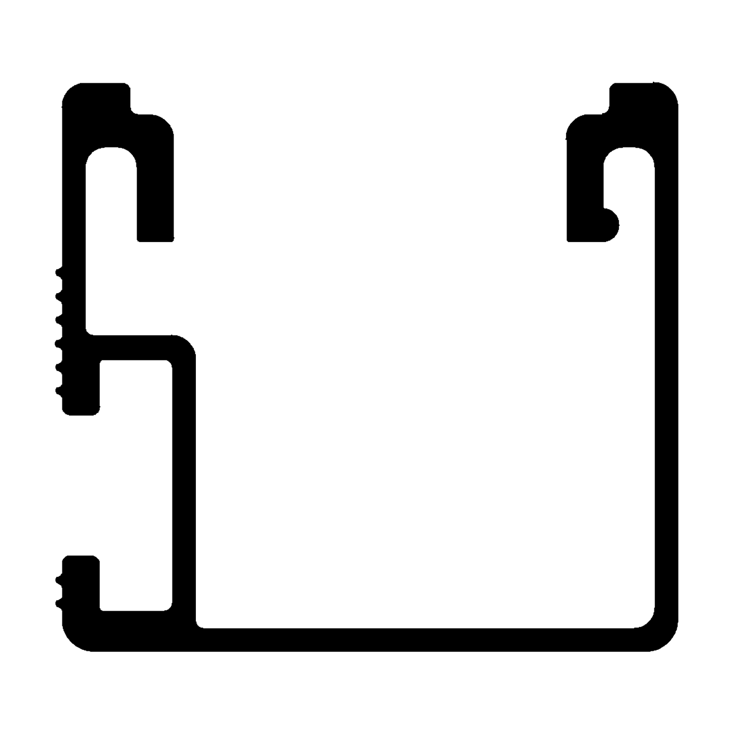 K2 Systems 2004396 SingleRail 36; 4.80 m Black