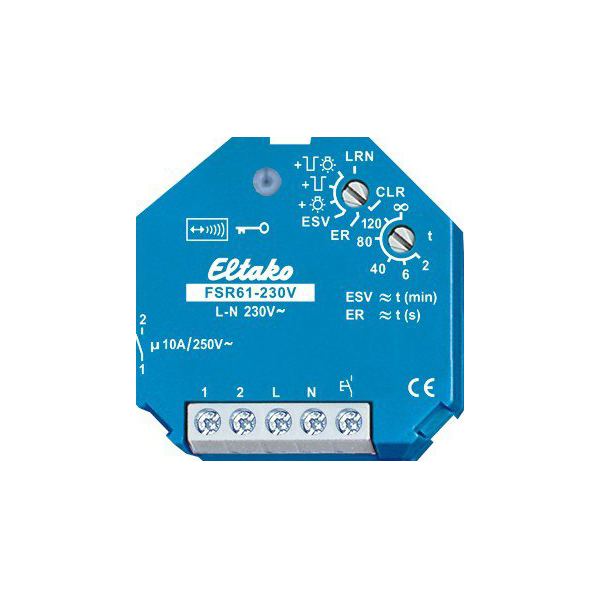 Eltako FSR61-230V Funkaktor Stromstoß-Schaltrelais, 1 Schließer 10A