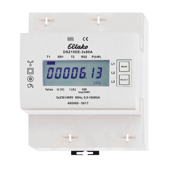 Eltako DSZ15DE-3x80A Drehstromzähler, ohne MID