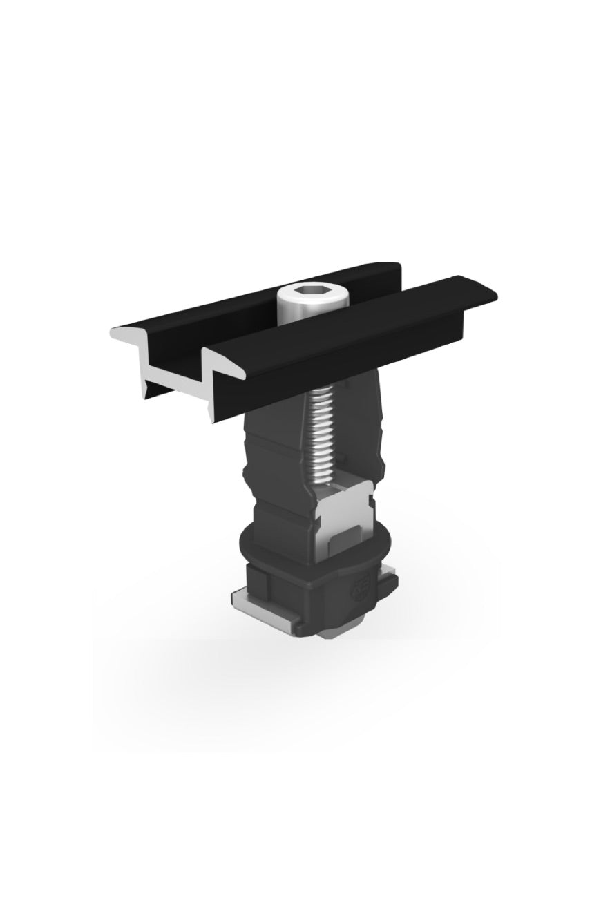 K2 Clamp MC 25-40 mm Universal Mittelklemme mit einfacher Klickfunktion Schwarz 2004148
