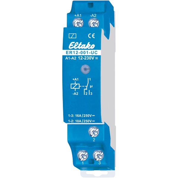 Eltako ER12-001-UC Schaltrelais, 1 Wechsler 16A