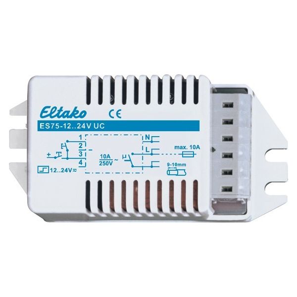 Eltako ES75-12..24V UC Stromstoßschalter für Leuchteneinbau, 1 Schließer 10A