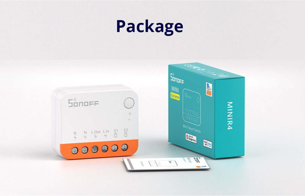 Sonoff MINIR4 Wifi Smart Schalter 2 Wege LichtSchalter Relaismodul APP Steuerung