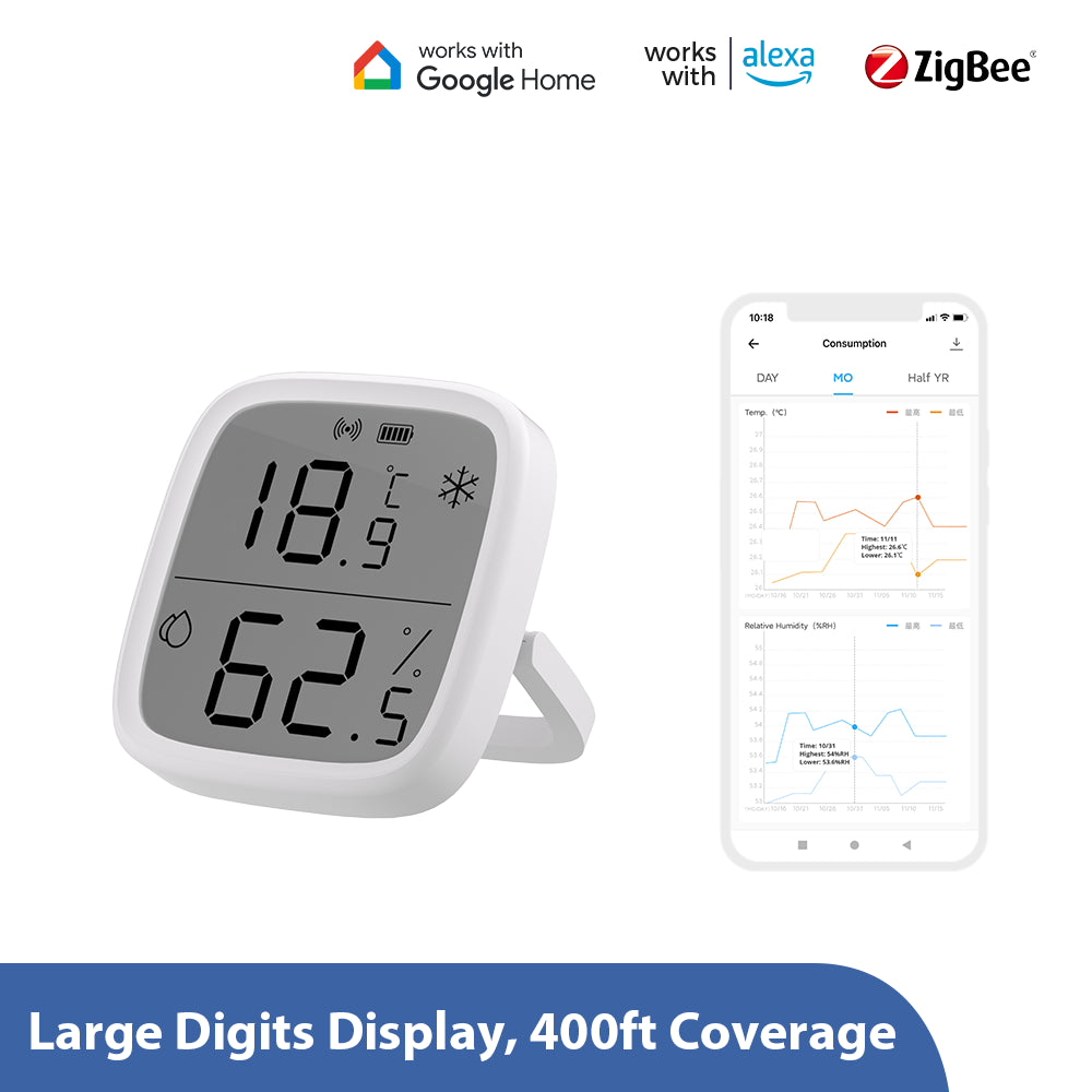 Sonoff SNZB-02D Zigbee LCD Smart Temperatur Luftfeuchtigkeit Sensor