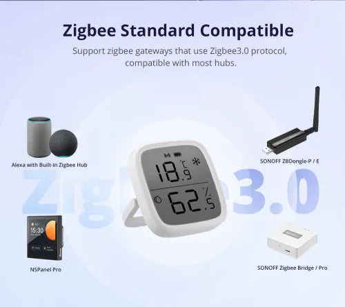 Sonoff SNZB-02D Zigbee LCD Smart Temperatur Luftfeuchtigkeit Sensor