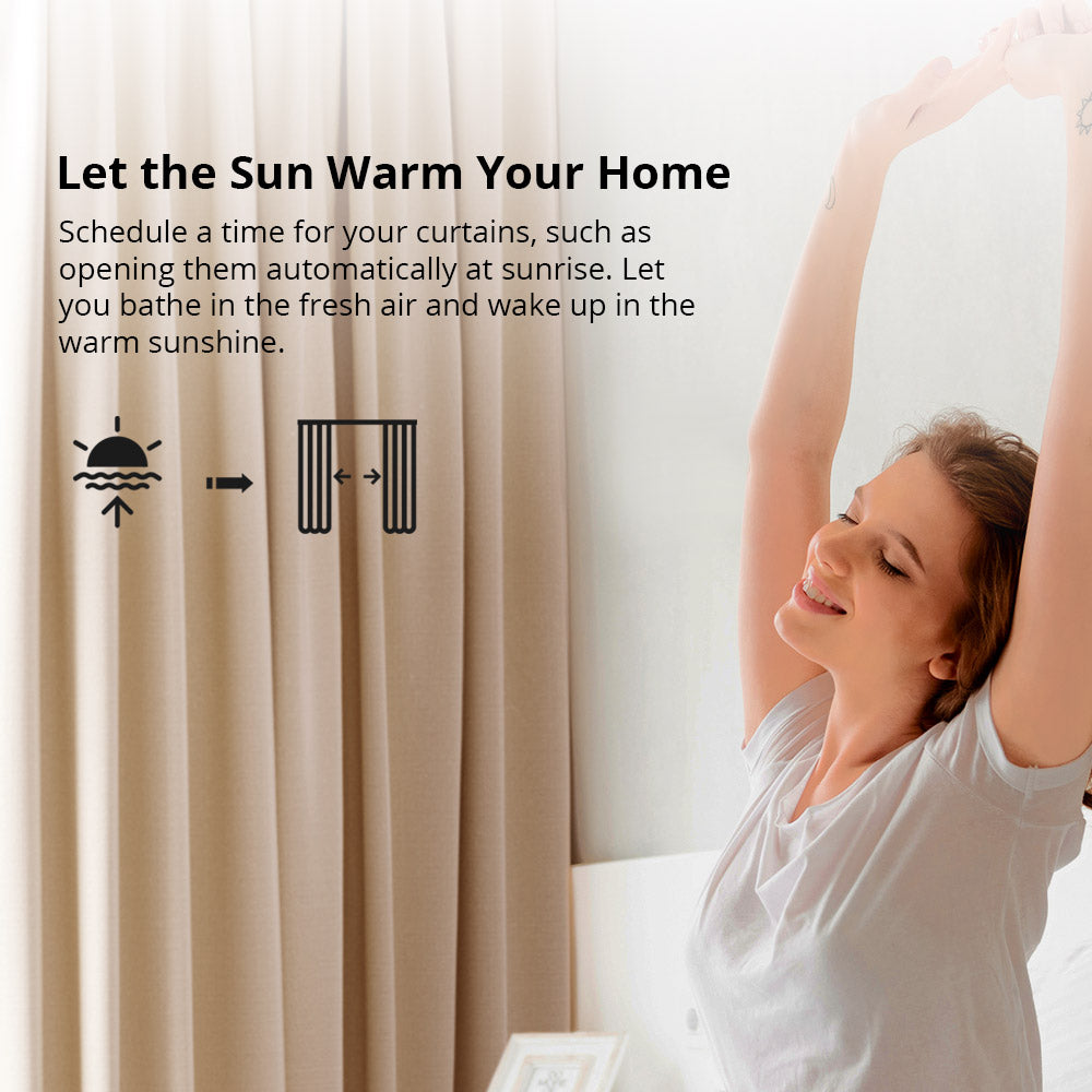 Sonoff ZBCurtain Smart Home Vorhangmotor Zigbee 3.0 inklusive Fernbedienung und Batterie