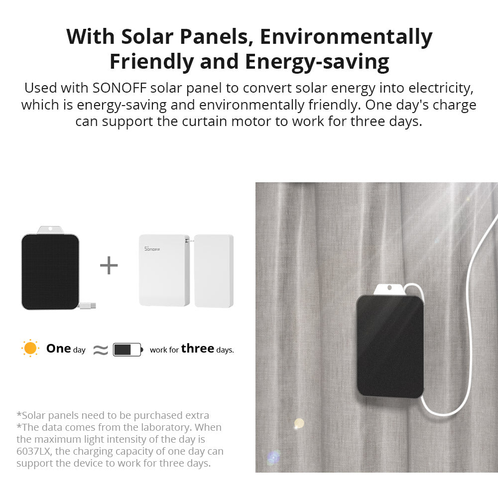 Sonoff ZBCurtain Smart Home Vorhangmotor Zigbee 3.0 inklusive Fernbedienung und Batterie