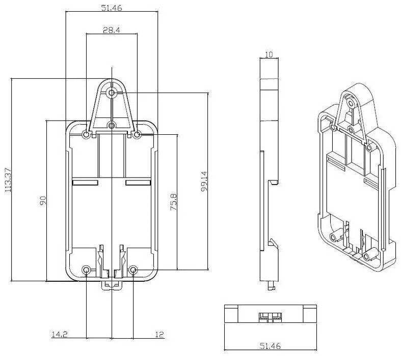 Sonoff DR DIN-Schienenadapter