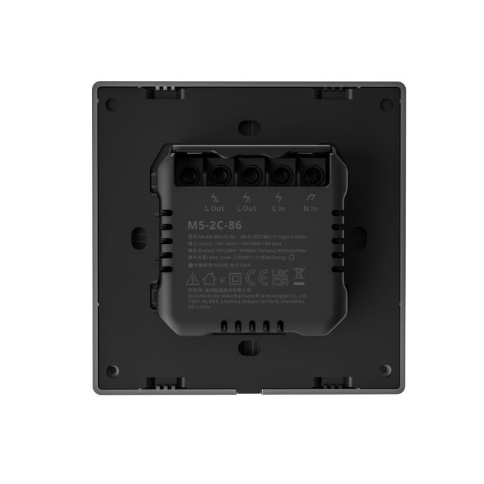 Sonoff M5 Switch WiFi, mechanischer Wand Schalter M5-1C-80, M5-2C-80, M5-3C-80