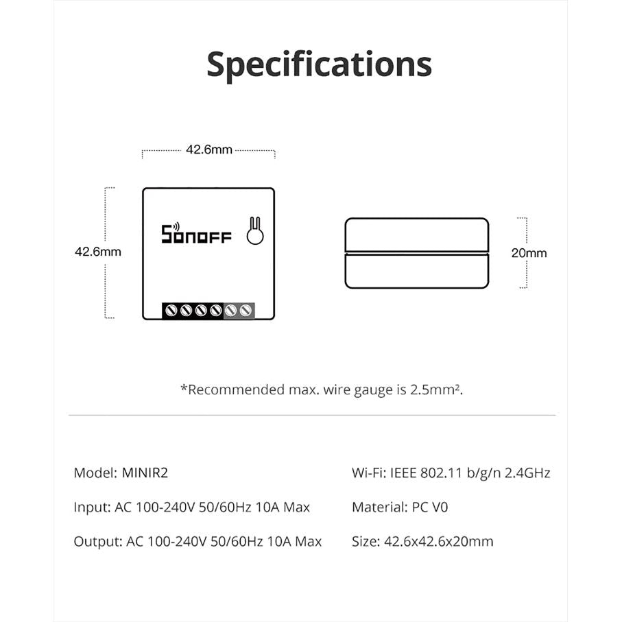 Sonoff MINI-R2 Smart Switch WiFi