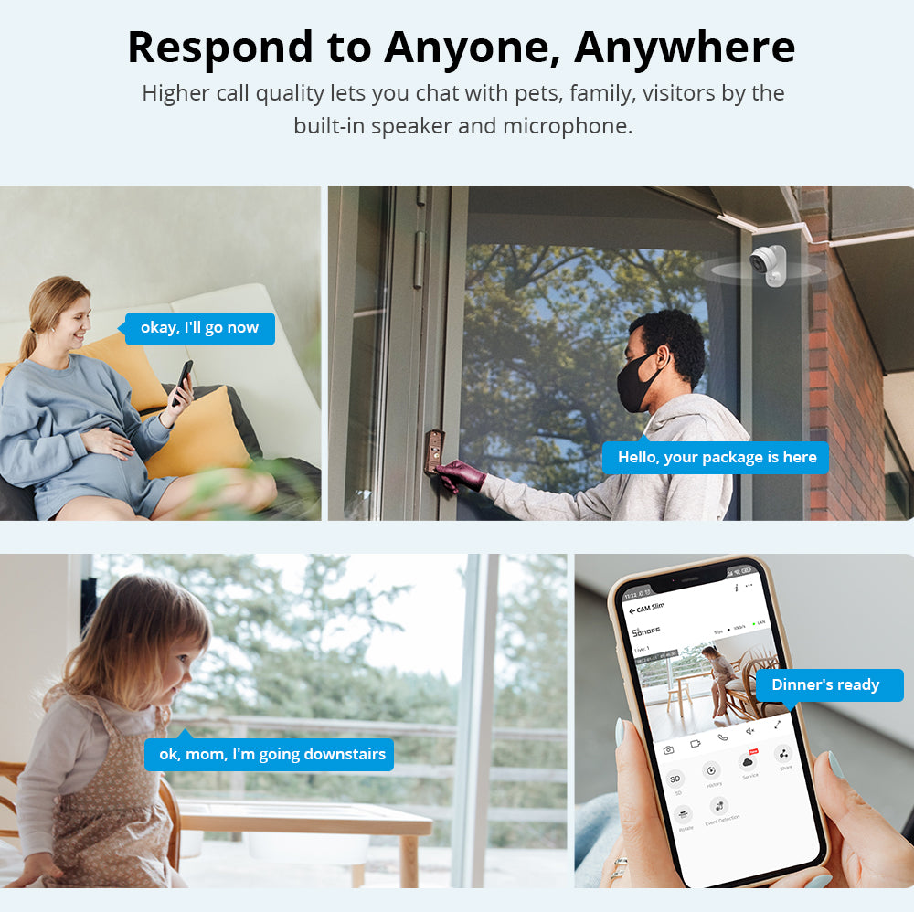 Sonoff Cam Slim Wi-Fi FHD Smart Home Überwachungskamera