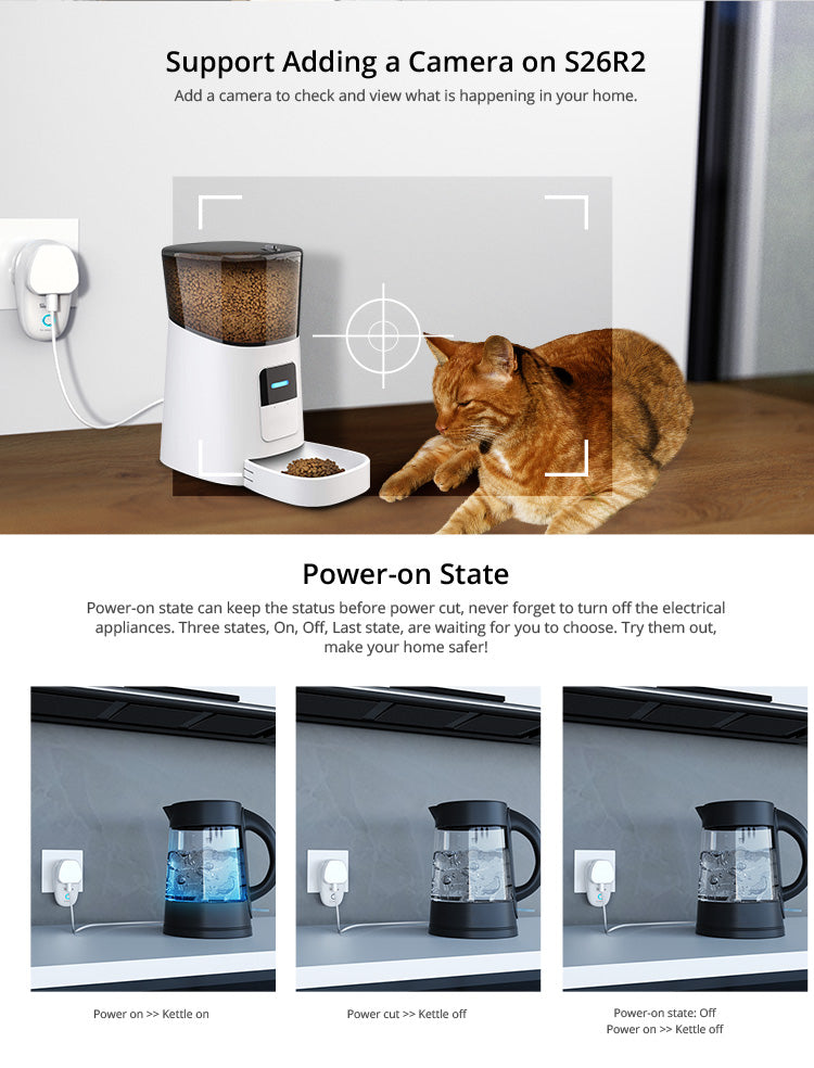 Sonoff S26R2 Smart Plug WiFi, Intelligente Steckdose mit Sprachsteuerung