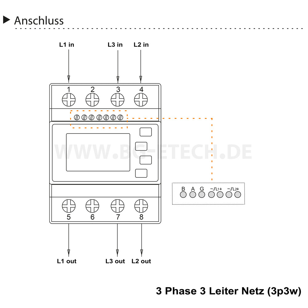 Eastron SDM630Modbus-V3 MID Zweirichtungs- Multifunktionsstromzähler mit RS485 und 2x S0