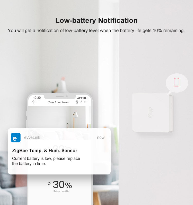 Sonoff SNZB-02 - ZigBee Temperatur- und Feuchtigkeitssensor Smart Home