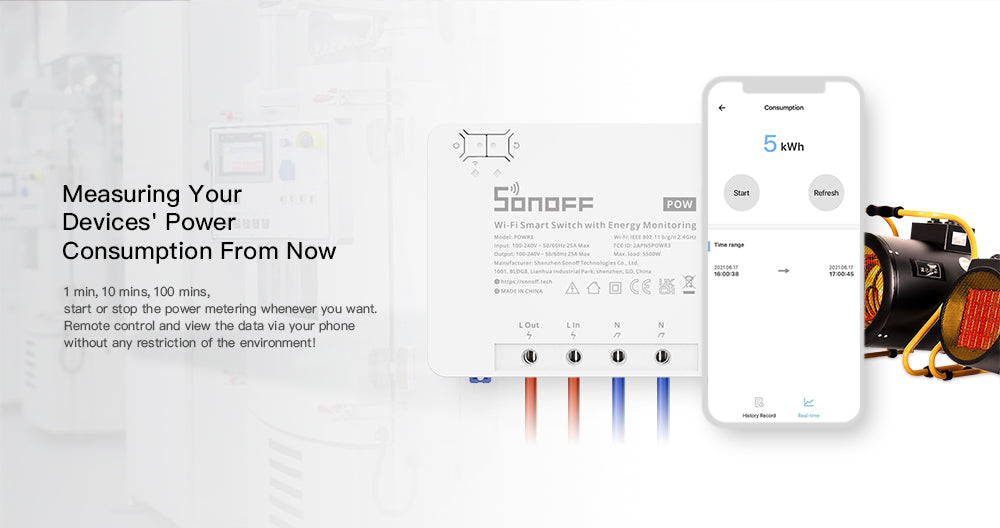 Sonoff POWR3 High Power Smart Switch WiFi