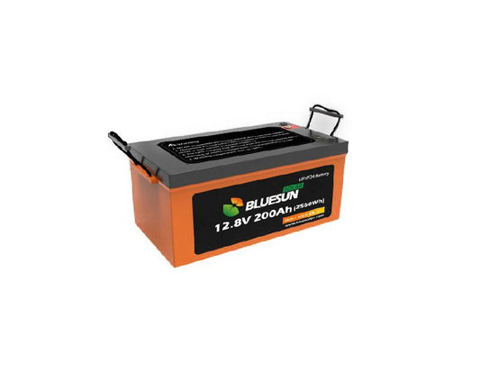 Bluesun BSM12200 Hochwertige LifePO4 Lithium Solar Batterie 12,8V 200Ah DOD, 5 Jahre Garantie