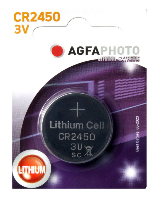 Agfaphoto Lithium Batterie, Knopfzelle, CR2450, 3V Extreme