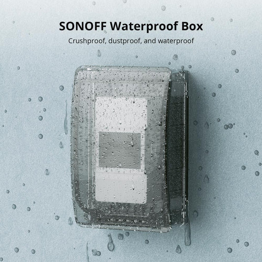 Sonoff R2 Box: Wasserdichtes IP66 Gehäuse aus PC V0, transparent, 152 x 100 x 48 mm