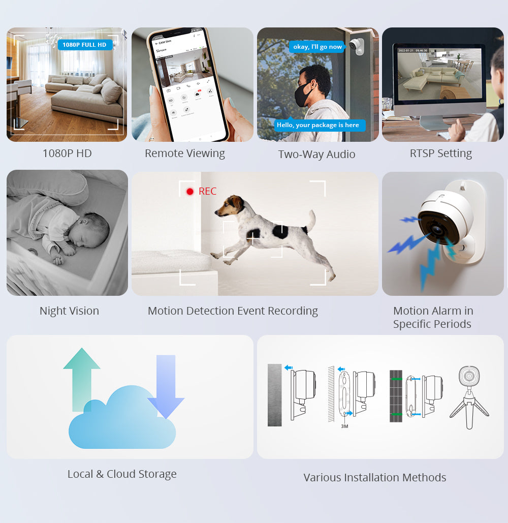 Sonoff Cam Slim Wi Fi FHD Smart Home Uberwachungskamera