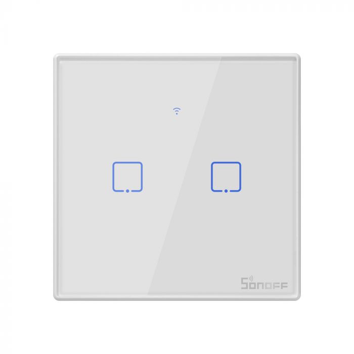 Sonoff T2EU1C-TX,T2EU2C-TX, T2EU3C-TX touch Wi-Fi + 433MHz Wall Smart Switch weiß Lichtschalter