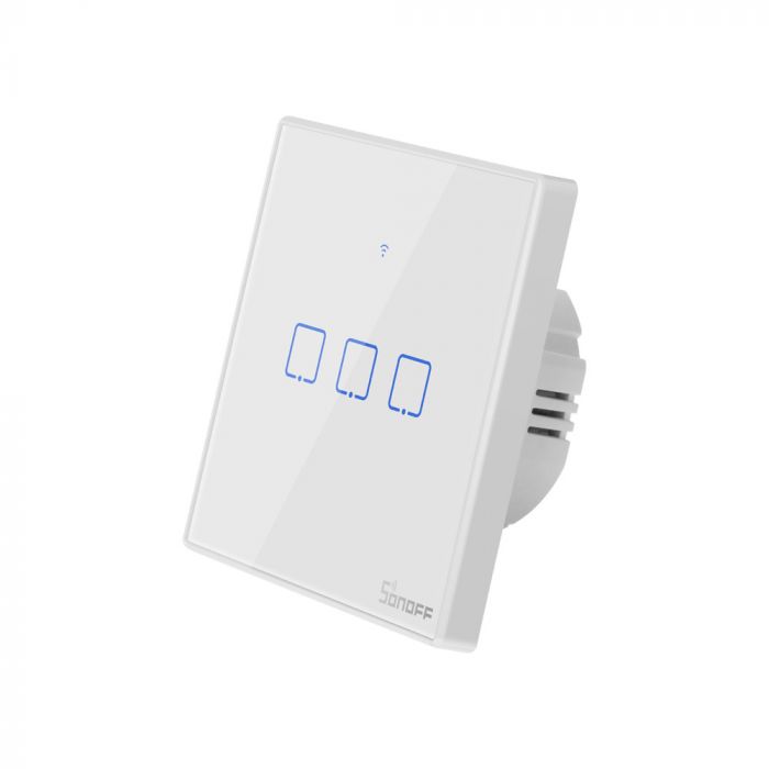 Sonoff T2EU1C-TX,T2EU2C-TX, T2EU3C-TX touch Wi-Fi + 433MHz Wall Smart Switch weiß Lichtschalter