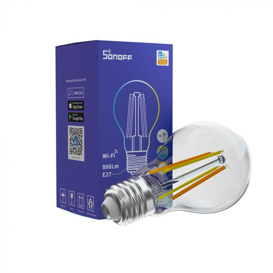 Sonoff B02-F-A60, Smart LED-Filamentlampe, Glühbirne warm-weiß, E27